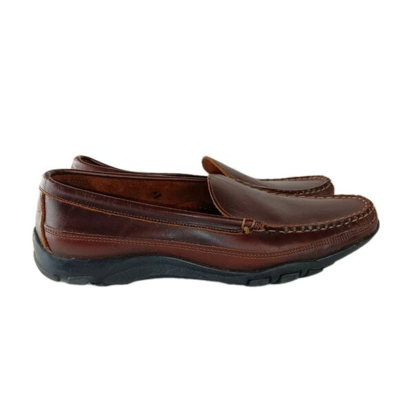 Allen Edmonds Boulder Leather Driving Shoes Moc Loafer Men's Brown sz  US 11 D - Picture 1 of 12